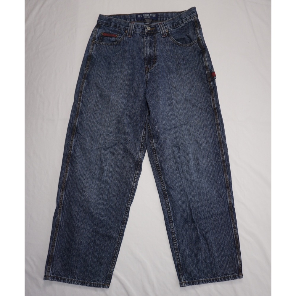 U.S. Polo Assn. 32x30 Blue Denim Carpenter Jeans Vintage Style